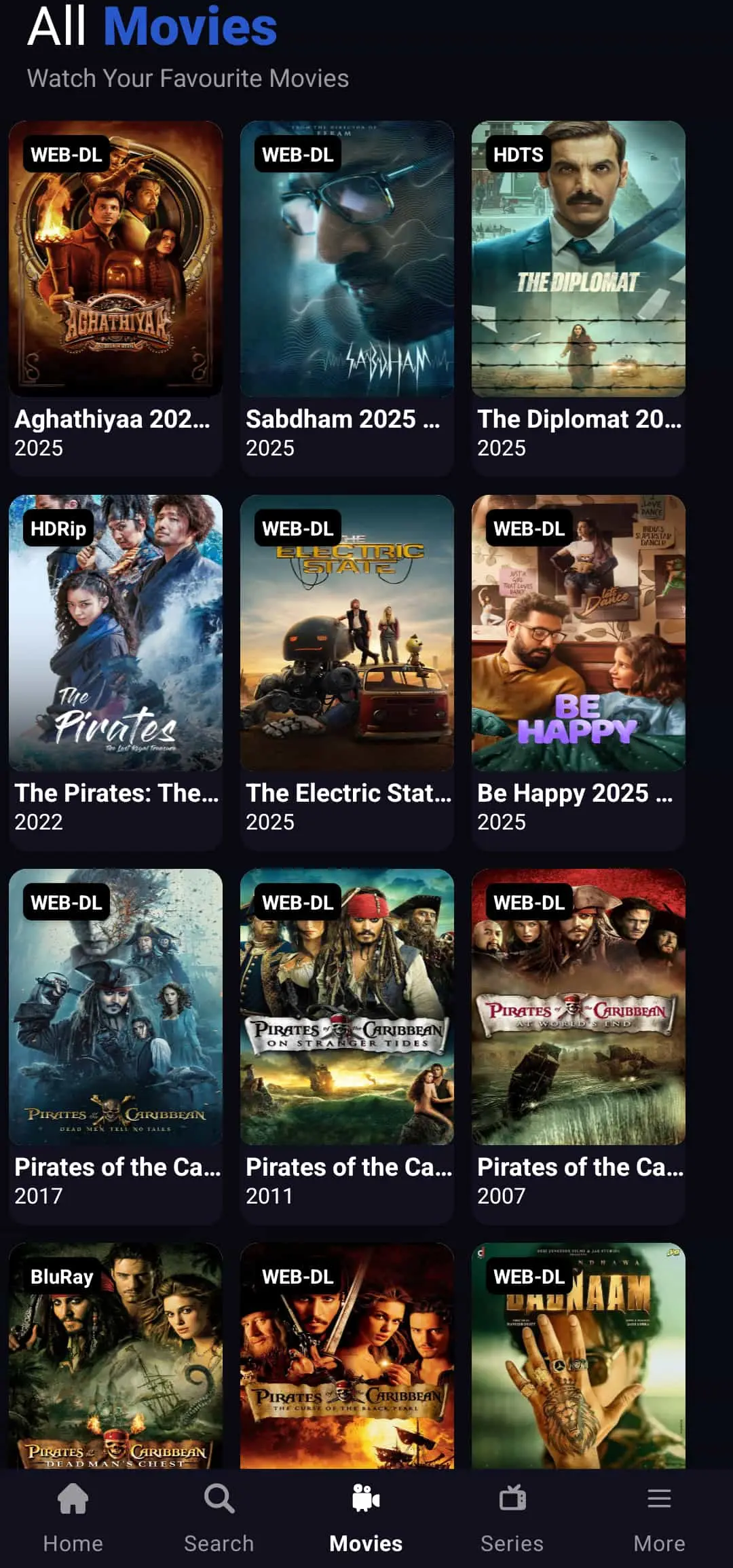 Preview of Moral Movies App